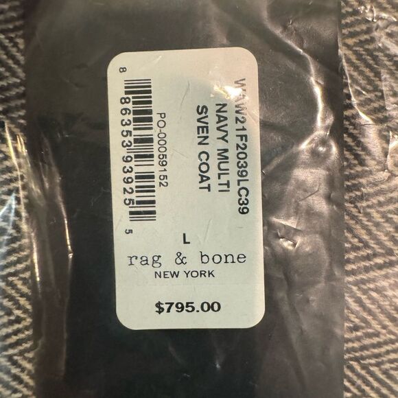 Rag & Bone Sven Herringbone Belted Coat brand new with tags retails $795 - Picture 11 of 13